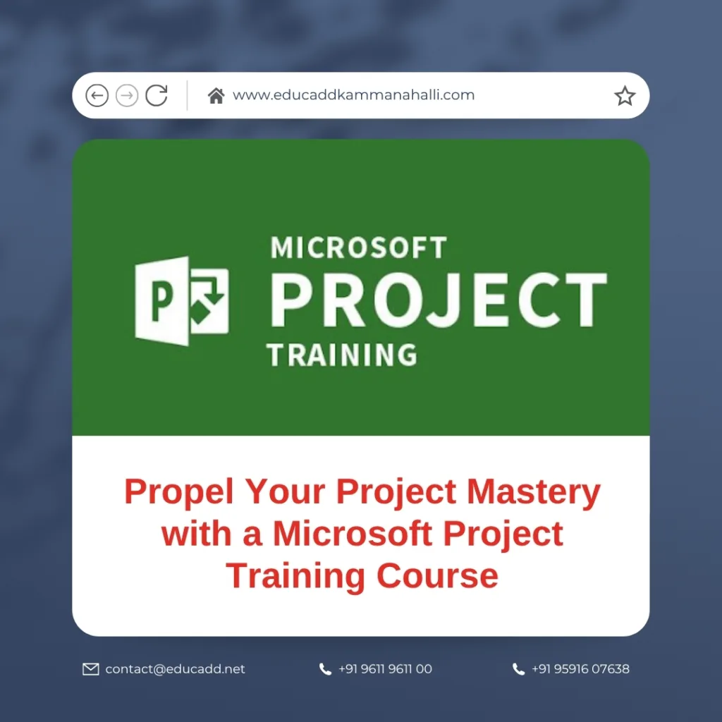 Microsoft Project training course for project management mastery